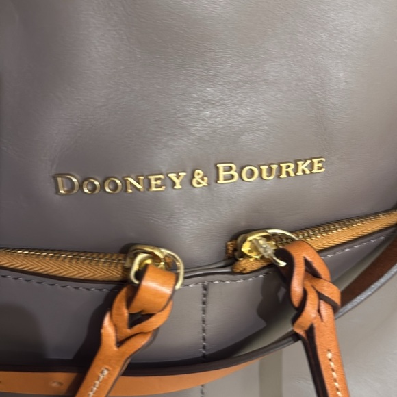 Dooney & Bourke Dawson Gray and Brown Handbag - Picture 8 of 10